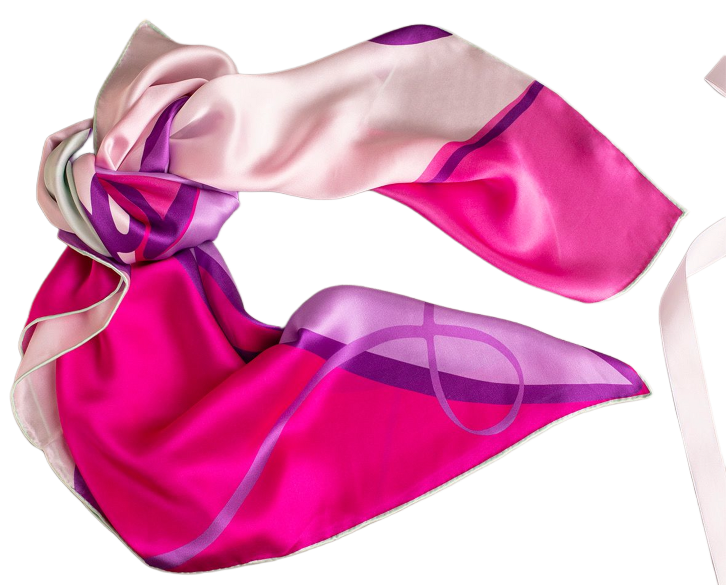 Pink Silk Scarf
