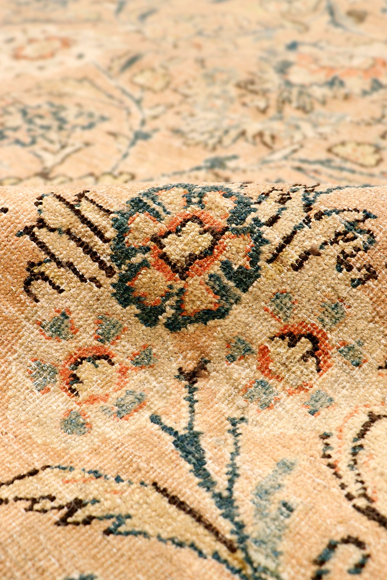 Salmon Woolen Area Rug