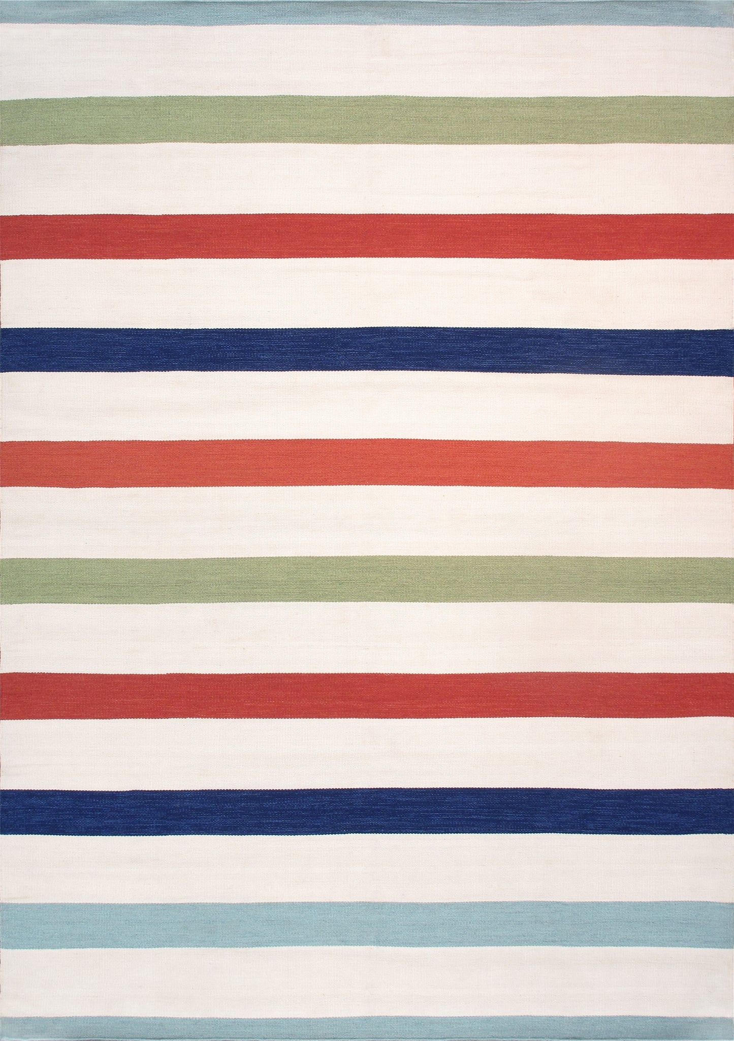 Stripped Colorful Handwoven Indoor/Outdoor Area Rug