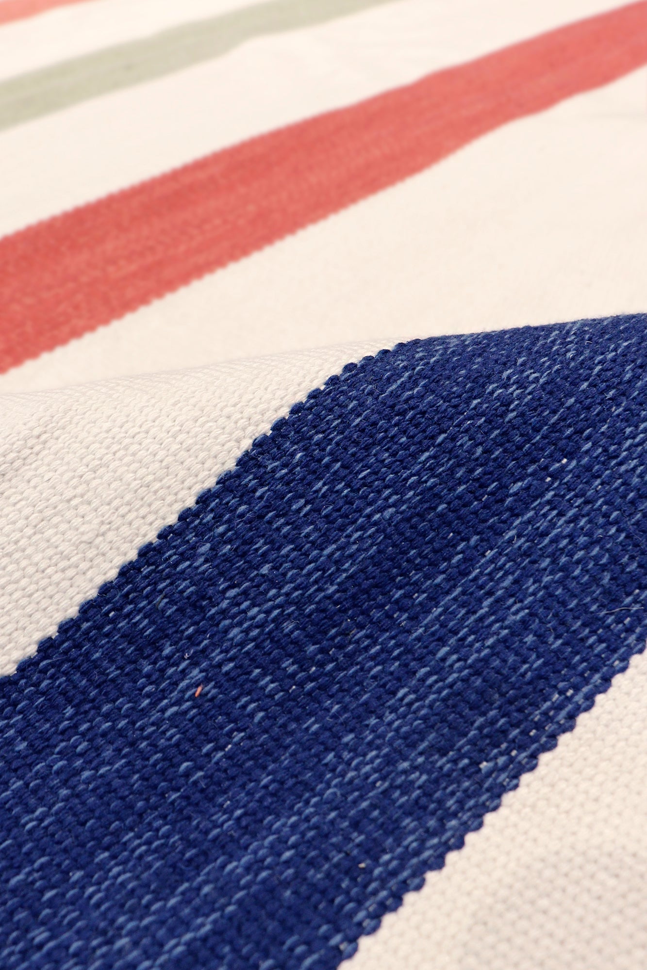 Stripped Colorful Handwoven Indoor/Outdoor Area Rug