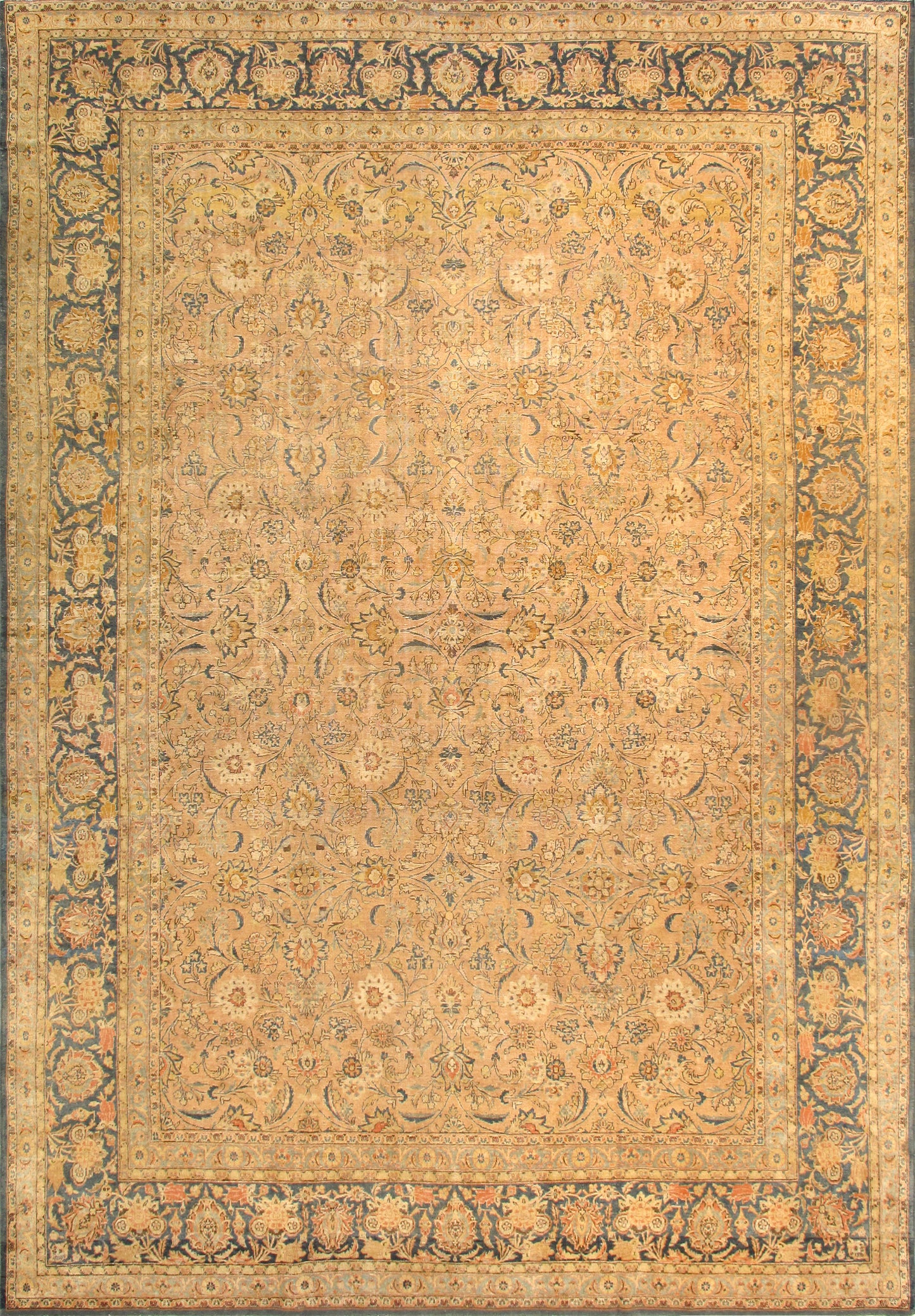 Salmon Woolen Area Rug